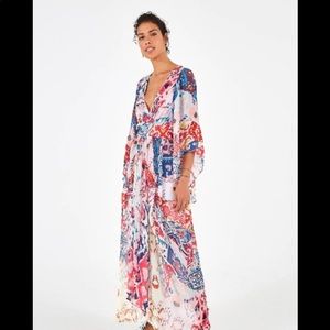 Farm Rio ikat printed maxi dress